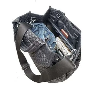 CLARANY Quilted Lightweight Shoulder Tote for Gym Travel