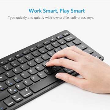 XINKSD Ultra-Slim Bluetooth Keyboard for iPads