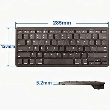 XINKSD Ultra-Slim Bluetooth Keyboard for iPads