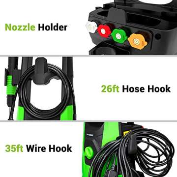 PAXCESS Electric Pressure Washer 2150 PSI for Tough Cleaning