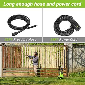 PAXCESS Electric Pressure Washer 2150 PSI for Tough Cleaning