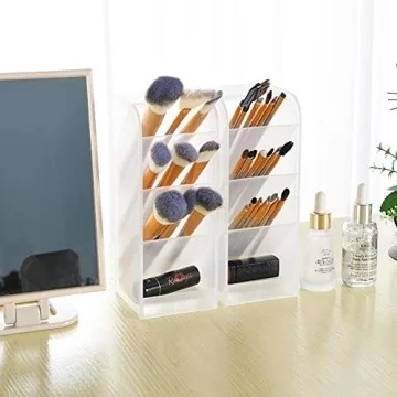 Marbrasse 12 Compartment Pen Organizer for Desk Storage