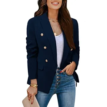 CRAZY GRID Women's Elegant Blazer for Office and Casual Wear