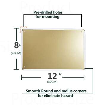 fahiaifo Metal Decorative Signage, 12 x 8 inches, Funny Man Cave Sign, Bar Beer Wall Decor, Personal...