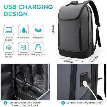 BANGE Smart Business Backpack for 15.6" Laptops