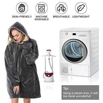 Comfy Reversible Sherpa Blanket Hoodie for All