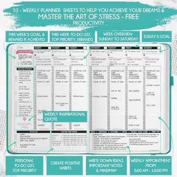 Law of Attraction Planner 2025 | Goal Setting & Gratitude Journey