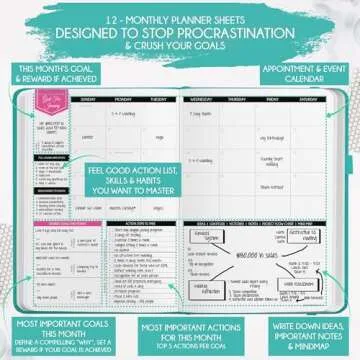 Law of Attraction Planner 2025 | Goal Setting & Gratitude Journey