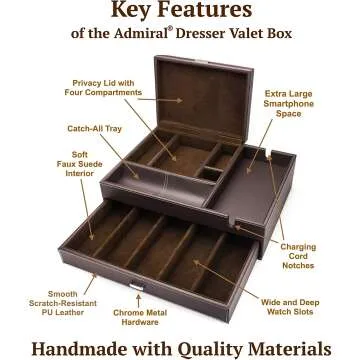 HOUNDSBAY Men's Jewelry Box & Charging Station