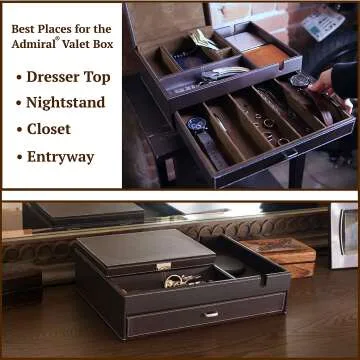 HOUNDSBAY Men's Jewelry Box & Charging Station