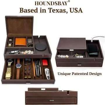 HOUNDSBAY Men's Jewelry Box & Charging Station