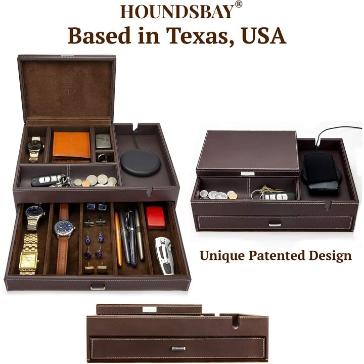 HOUNDSBAY Men's Jewelry Box & Charging Station