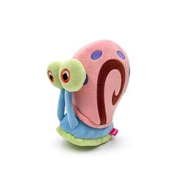 Youtooz Gary the Snail Stickie in 6", Magnetic and Soft YouTooz Spongebob Squarepants Collectible Gary the Snail Plush - Cute Spongebob Gary Toy Collection
