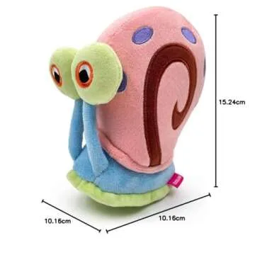 Youtooz Gary the Snail Stickie in 6", Magnetic and Soft YouTooz Spongebob Squarepants Collectible Gary the Snail Plush - Cute Spongebob Gary Toy Collection