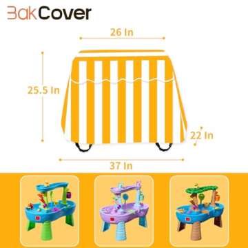 Durable Water Table Cover for Toddlers 1-3 - Weather Resistant