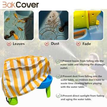 Durable Water Table Cover for Toddlers 1-3 - Weather Resistant