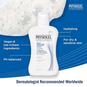 Physiogel Daily Moisture Therapy Facial Cleanser, PH balanced, Hydrating, Gentle Face Wash for Dry, ...