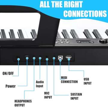 Digital Piano Keyboard - 88 Key Beginners Piano with Bluetooth