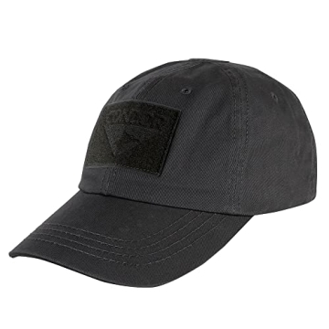 Condor Tactical Cap (Black) - Durable, Lightweight & Adjustable