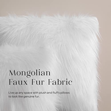 Luxury Phantoscope Faux Fur Pillow Cover - 26x26 Inches