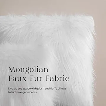 Luxury Phantoscope Faux Fur Pillow Cover - 26x26 Inches