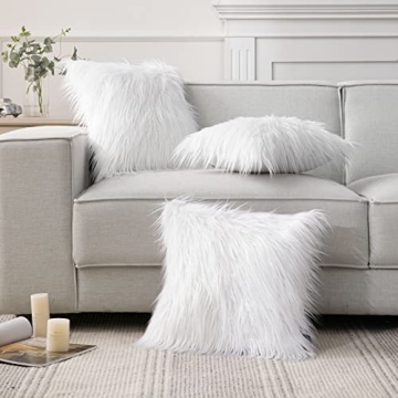 Luxury Phantoscope Faux Fur Pillow Cover - 26x26 Inches