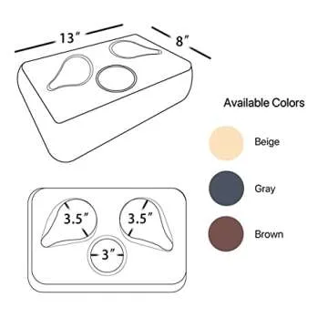 Couch Cup Holder Pillow for Drinks and Remotes