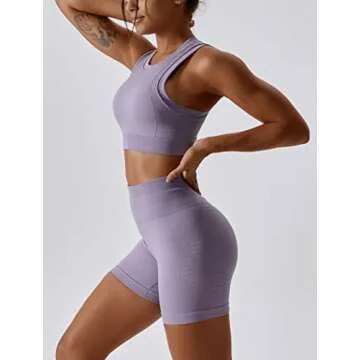 ABOCIW Workout Sets for Women Seamless Yoga Outfit