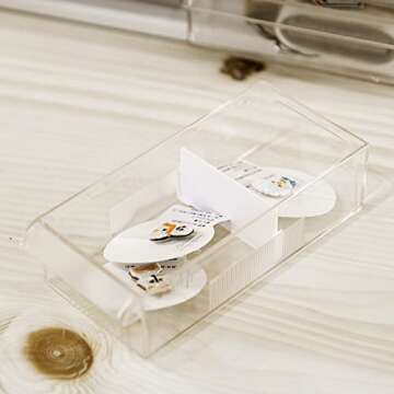 livinbox Desktop Small Parts Organizer w/20 Drawers for Art Craft Manicure Sewing Supplies, Storage Cabinet, Teacher Toolbox, Dust-proof, White A9-520-WT