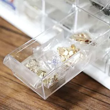 livinbox Desktop Small Parts Organizer w/20 Drawers for Art Craft Manicure Sewing Supplies, Storage Cabinet, Teacher Toolbox, Dust-proof, White A9-520-WT