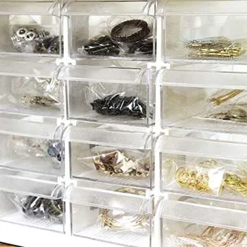 livinbox Desktop Small Parts Organizer w/20 Drawers for Art Craft Manicure Sewing Supplies, Storage Cabinet, Teacher Toolbox, Dust-proof, White A9-520-WT