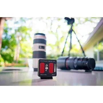 Colorado Tripod Arca Plates 40mm Universal Arca Swiss Quick Release Plate for Tripod Ball Head with Hand-Adjustable Stainless Steel Screw & Removable Rear Stopper - Black Color