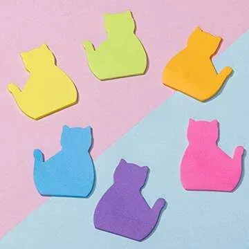 180 Sheets Cat Sticky Notes Set, Cat Lover Gifts for Women, Cute Cat Office Supplies, Office Desk Accessories for Work School Office