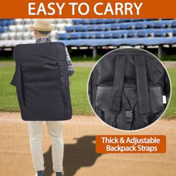 Portable Smartxchoices Stadium Seat with 5 Reclining Positions