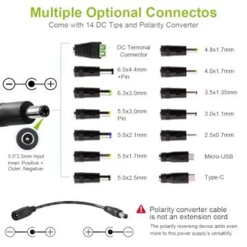 Universal 3V~36V Power Supply Adjustable AC/DC Adapter