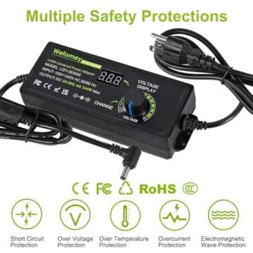 Universal 3V~36V Power Supply Adjustable AC/DC Adapter