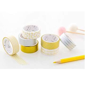SGDOLL Washi Tape Set - 8 Rolls for Creative Crafting