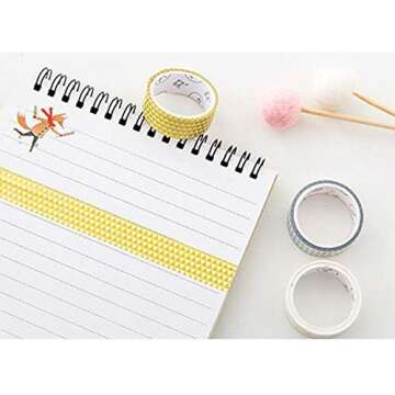 SGDOLL Washi Tape Set - 8 Rolls for Creative Crafting