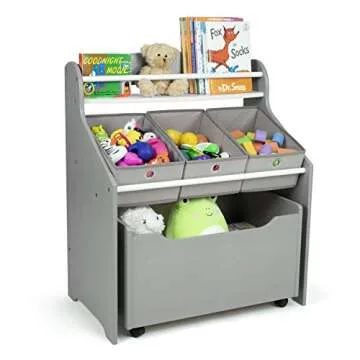 Humble Crew 3-in-1 Kids Bookshelf and Toy Organizer