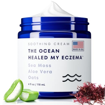 The Ocean Healed My Eczema Natural Soothing Cream - Sea Moss Colloidal Oats - Hydrating Eczema Cream...