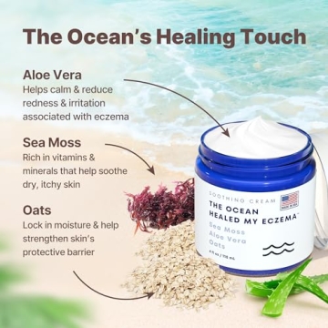 Ocean Healed Eczema Cream with Sea Moss for Sensitive Skin