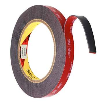 3M VHB Heavy Duty Mounting Tape 5952, 0.5" Width x 5yd Length (1 Roll)