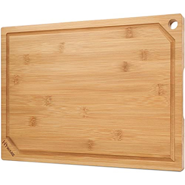 Bamboo Cutting Board with Juice Groove - 15"x10"