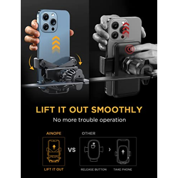 Secure AINOPE Car Phone Mount – Eco-Friendly Holder for All Phones