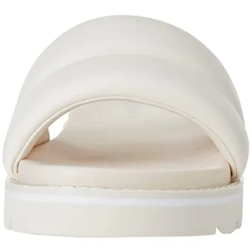 Drop Issi Quilted Flatform Sporty Sandals - White, Size 7