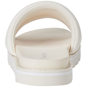 Drop Issi Quilted Flatform Sporty Sandals - White, Size 7