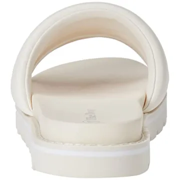 Drop Issi Quilted Flatform Sporty Sandals - White, Size 7