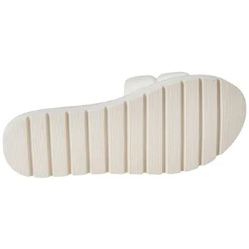 Drop Issi Quilted Flatform Sporty Sandals - White, Size 7