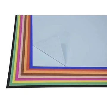 School Smart-1485755 Railroad Board, 6-Ply, 22 x 28 Inches, Assorted Colors, 25 Boards