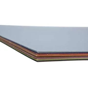 School Smart-1485755 Railroad Board, 6-Ply, 22 x 28 Inches, Assorted Colors, 25 Boards